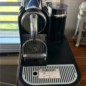 Nespresso Black and Silver Espresso Machine